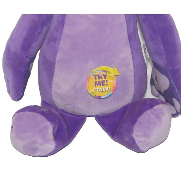 Just Play Kate & Mim Mim Plush Stuffed Animal Toy Purple Talking 17" - Picture 3 of 4